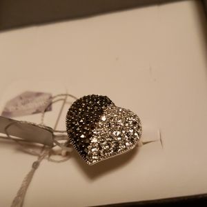 NWT Swarovski Marcasite heart ring